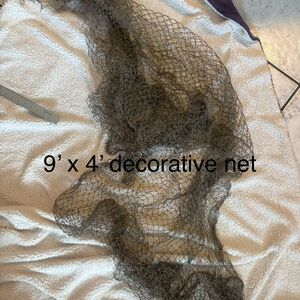 Decorative Olive Green Netting for Nautical & Rustic Displays